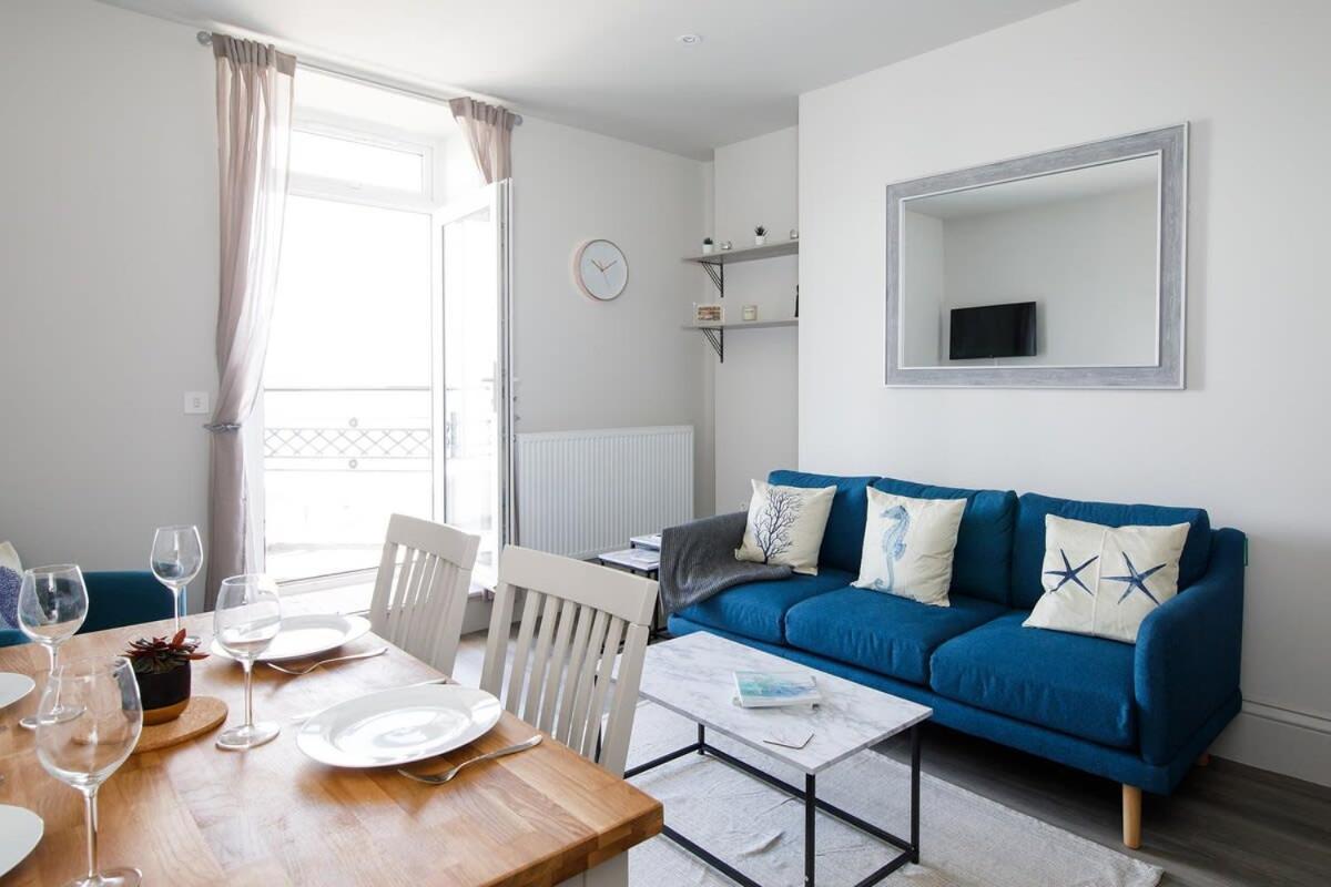 Panoramic Sea Views In Beachfront Apt W Balcony Bognor Regis Exterior foto